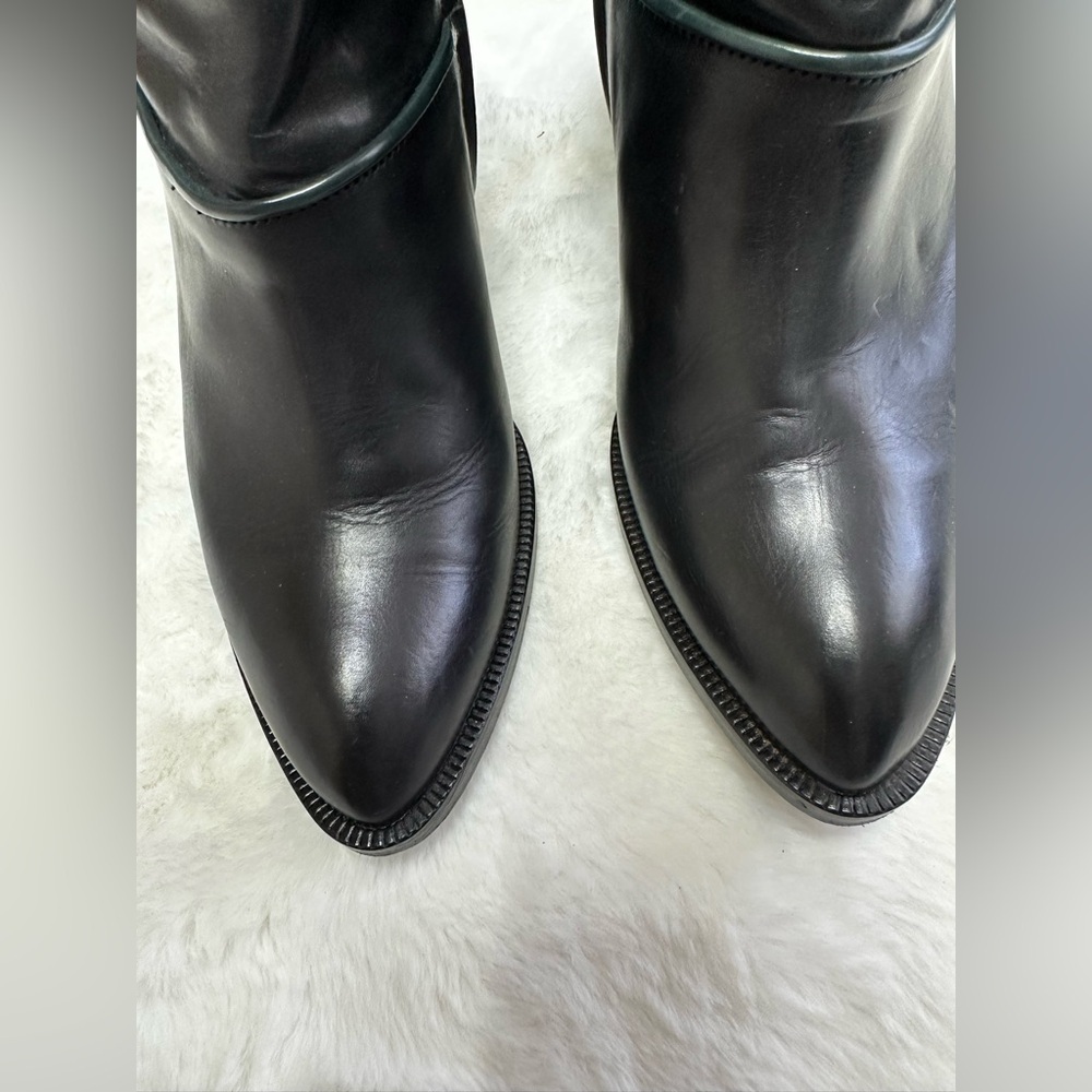 Alberto Fermani Black Leather Ankle Boots - Picture 5 of 15